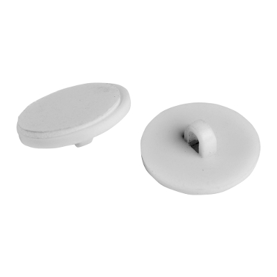 White Loop Head Adhesive Buttons