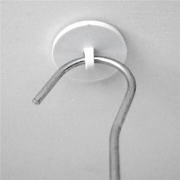 White Loop Head Adhesive Buttons