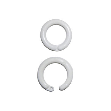 11/16" I.D. White Plastic Snap Rings
