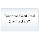 Business Card 7 Mil Laminating Pouches