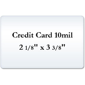 Credit Cart 10 Mil Laminating Pouches