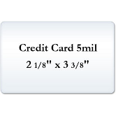 Credit Card 5 Mil Laminating Pouches