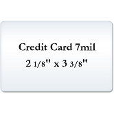 Credit Card 7 Mil Laminating Pouches