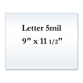 Letter 5 Mil Adhesive Backed Laminating Pouches