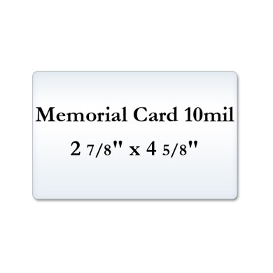 Memorial Card 10 Mil Laminating Pouches