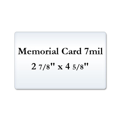Memorial Card 7 Mil Laminating Pouches