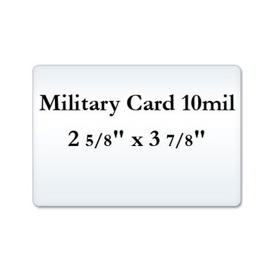 Military Card 10 Mil Laminating Pouches