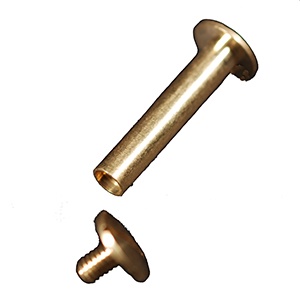 1-1/4" Solid Brass Screw Posts (10 Sets)