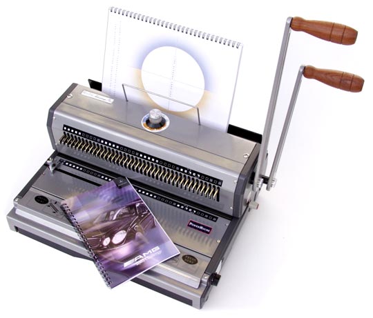 Heavy Duty 450 Pages 21 Rectangle Hole Paper Comb Binding Machine Manual  Paper Punch Binder with Handle